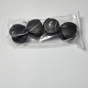2″ Swivel Caster Wheels Set of 4 Replacement Furniture Casters New Black